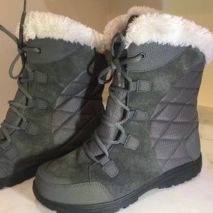 Women's Columbia Ice Maiden ll Waterproof Boots New Gray Shale Size 8 Cozy!
